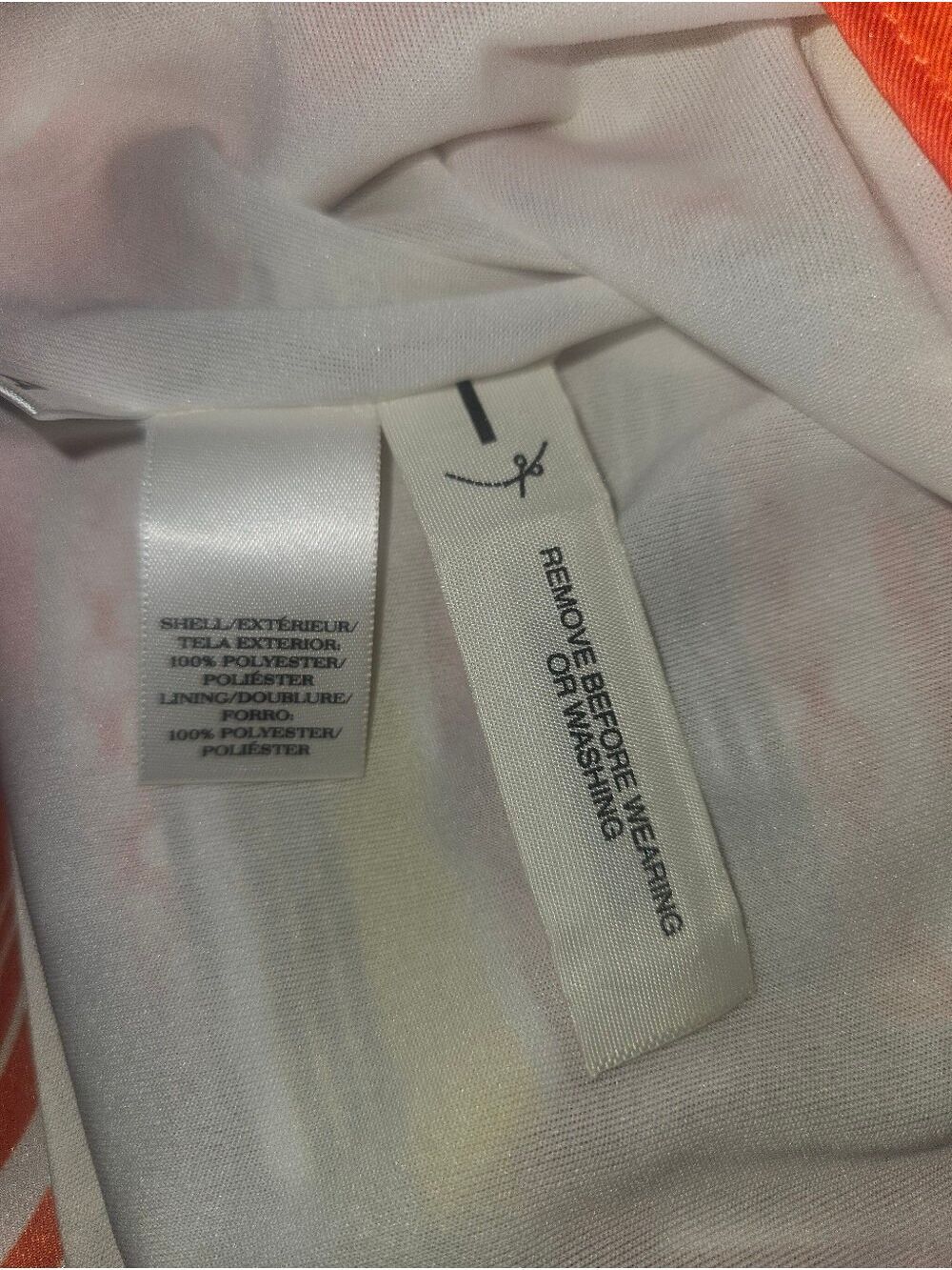 Ann Taylor Loft Orange Stripe Halter Top Size 6 NWT Style - Picture 5 of 8
